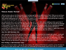 Tablet Screenshot of adultentertainerjobs.com